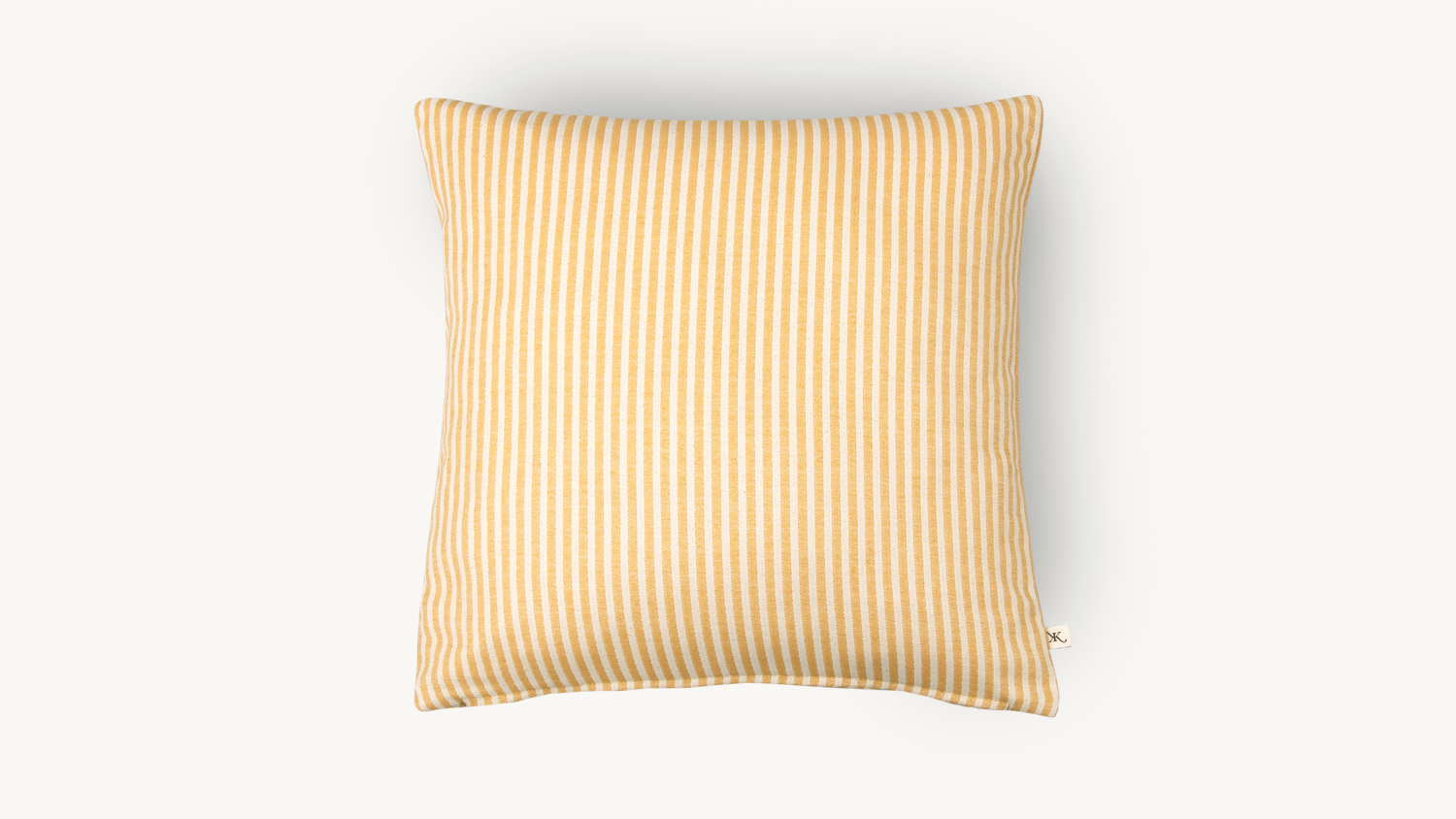 Kissen gelb gestreift